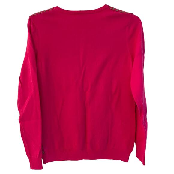 Old Navy Pink & Tan Geometric‎ Cardigan Sweater Size Medium - Picture 5 of 8